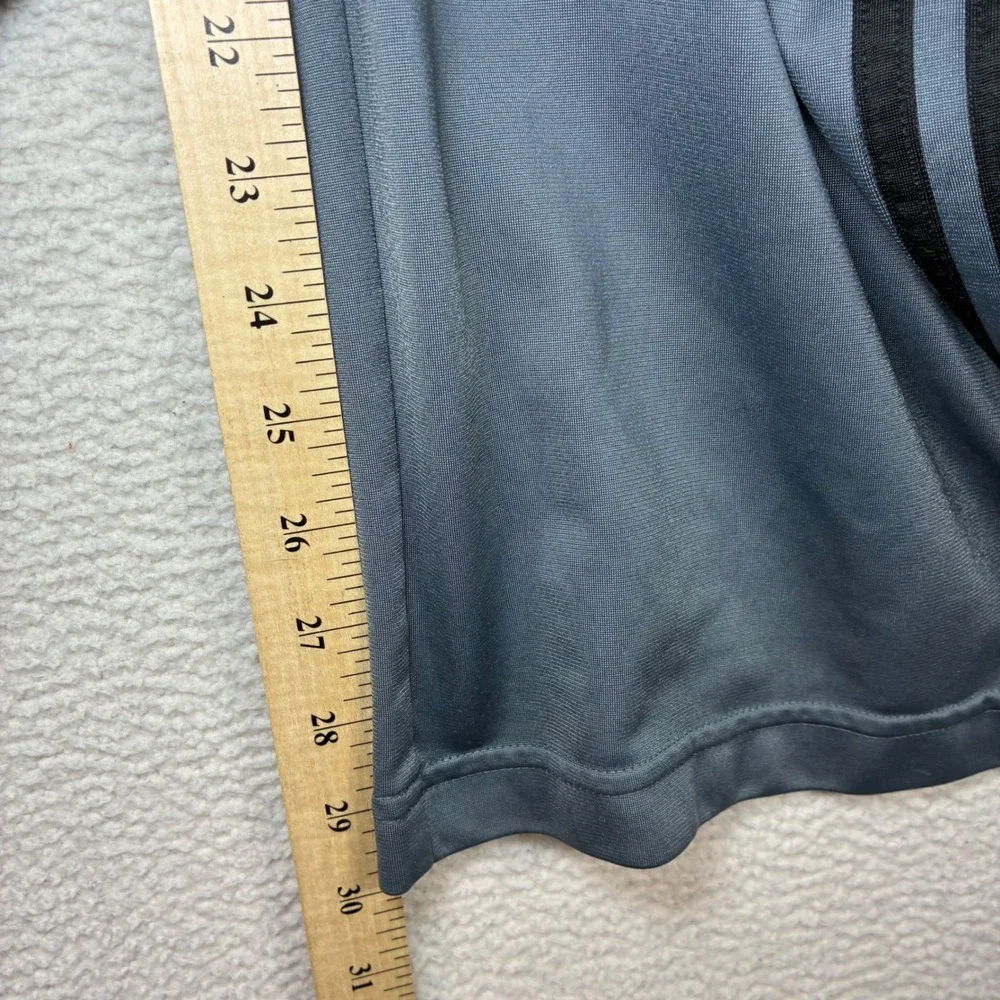 Y2K Adidas Baggy Track Pants Men M Gray Black Relaxed Sweatpants Drawstring